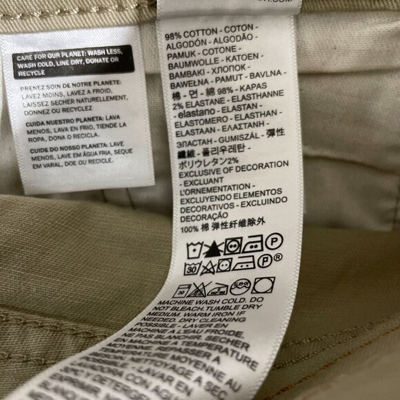NEW Levis' Men's W32 L30 514 Straight Stretch Khaki Jeans Regular Fit - Picture 6 of 6
